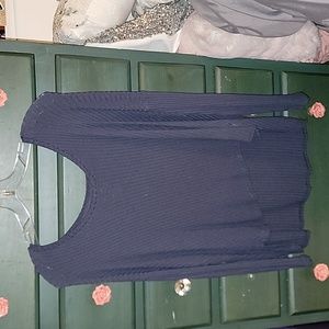 Soft and sexy ribbed shirt sweater